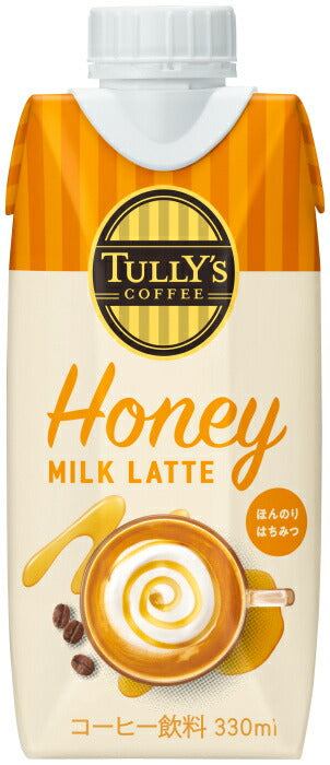伊藤園 タリーズコーヒー ハニーミルクラテ 330ml 紙パック 48本 (12本入×4 まとめ買い) Honey MILK LATTE コーヒー飲料 カフェラテ ほんのりはちみつ 蜂蜜