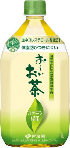 伊藤園 お～いお茶 カテキン緑茶 1L ペットボトル 12本入 茶飲料 特保 カロリーゼロ カテキン