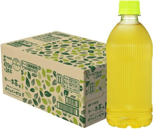 伊藤園 おーいお茶 カフェインゼロ ラベルレス 470ml ペットボトル 48本 (24本入×2 まとめ買い) お～いお茶 緑茶 お茶 ノンカフェイン