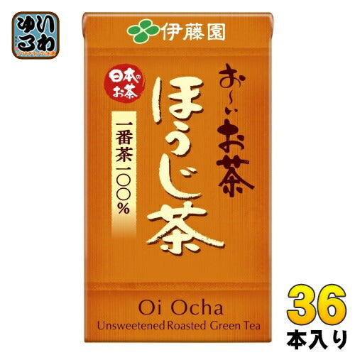 伊藤園 お～いお茶 ほうじ茶 125ml 紙パック 36本 (18本入×2 まとめ買い) 焙じ茶 お茶 便利 持ち運び