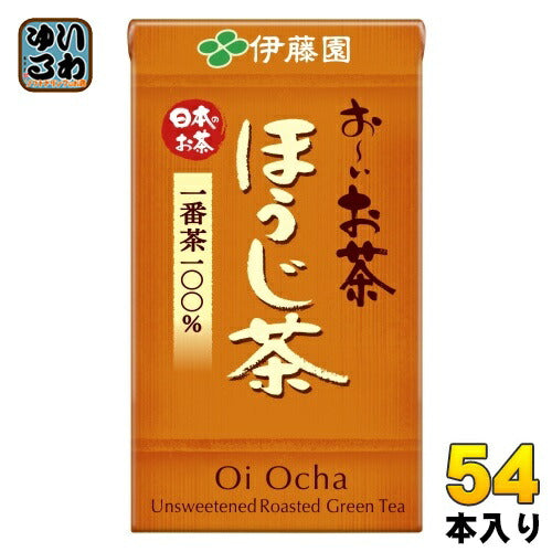 伊藤園 お～いお茶 ほうじ茶 125ml 紙パック 54本 (18本入×3 まとめ買い) 焙じ茶 お茶 便利 持ち運び