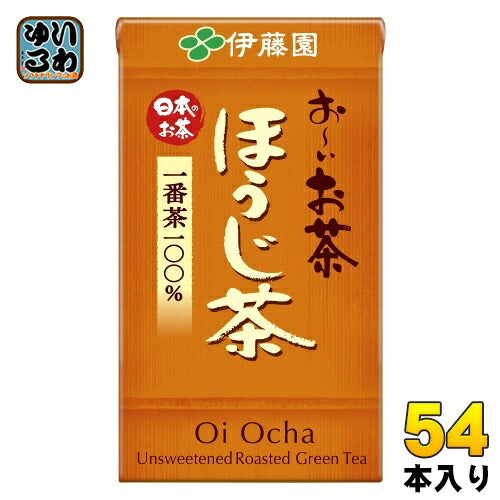 伊藤園 お～いお茶 ほうじ茶 125ml 紙パック 54本 (18本入×3 まとめ買い) 焙じ茶 お茶 便利 持ち運び