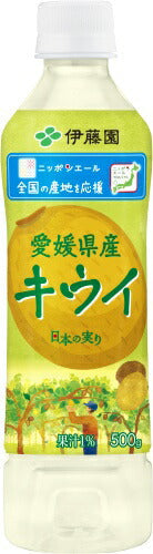 伊藤園 ニッポンエール愛媛県産キウイ 500g ペットボトル 24本入 果汁飲料 キウイジュース