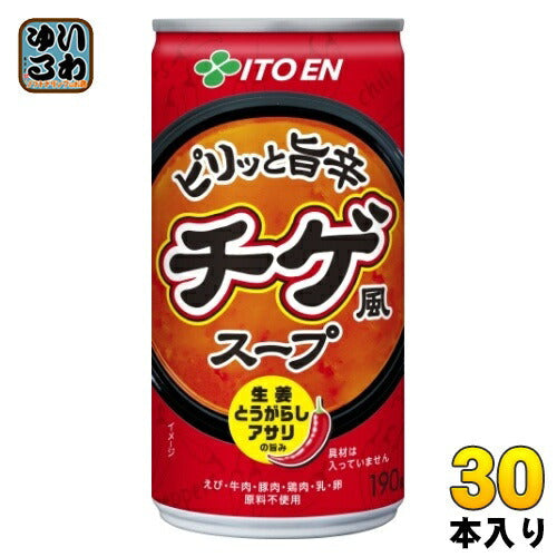 伊藤園 ピリッと旨辛チゲ風スープ 190g 缶 30本入
