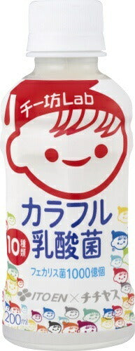 伊藤園 チチヤス チー坊Lab カラフル乳酸菌10種類1000億個 200ml ペットボトル 60本 (30本入×2 まとめ買い)