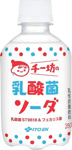 伊藤園 チー坊の 乳酸菌ソーダ 280ml ペットボトル 48本 (24本入×2 まとめ買い) 〔乳酸菌飲料 炭酸飲料〕