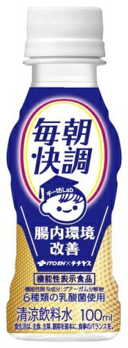伊藤園 毎朝快調 腸内環境改善 100ml ペットボトル 30本入 チチヤス 乳酸菌飲料