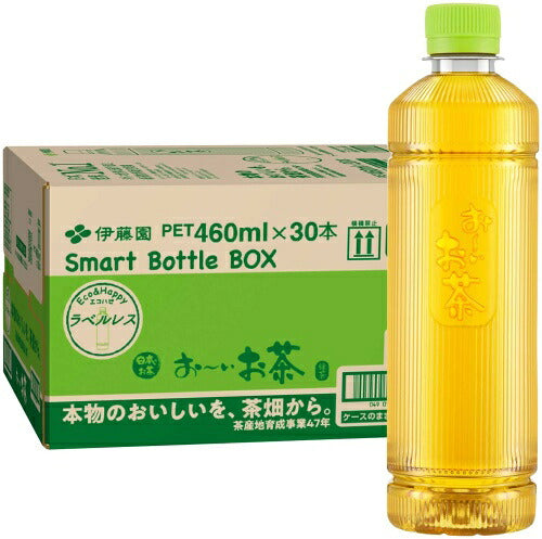 伊藤園 お～いお茶 緑茶 ラベルレス 460ml ペットボトル 30本入 おーいお茶 茶飲料