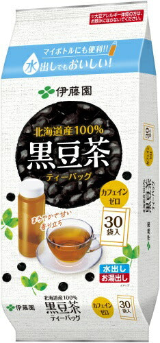 伊藤園 北海道産 黒豆茶 ティーバッグ 30袋×10個入 北海道産 黒豆 エコ