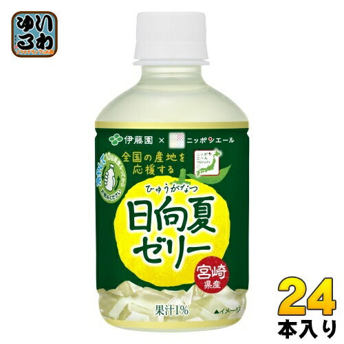 伊藤園 ニッポンエール 宮崎県産日向夏ゼリー 280g ペットボトル 24本入 ゼリー飲料