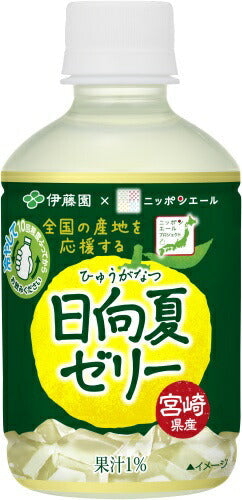 伊藤園 ニッポンエール 宮崎県産日向夏ゼリー 280g ペットボトル 24本入 ゼリー飲料