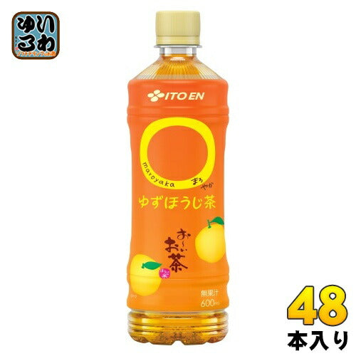 伊藤園 お～いお茶 まろやか ゆずほうじ茶 600ml ペットボトル 48本 (24本入×2 まとめ買い) おーい お茶 ほうじちゃ 焙じ茶 季節限定