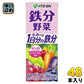 伊藤園 鉄分野菜 200ml 紙パック 48本 (24本入×2 まとめ買い) 野菜ジュース 果汁ミックス 栄養機能食品