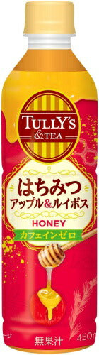 伊藤園 タリーズアンドティー はちみつアップル&ルイボス 450ml ペットボトル 48本 (24本入×2 まとめ買い) 紅茶飲料 TULLY’S&TEA カフェインゼロ ノンカフェイン