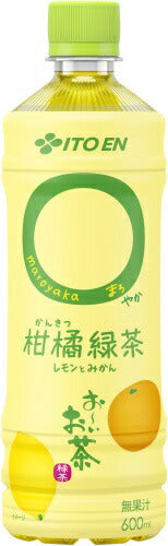 伊藤園 お～いお茶 まろやか 柑橘緑茶 600ml ペットボトル 24本入 おーい お茶 緑茶 〇やか レモンとみかん