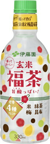 伊藤園 パウダーイン 玄米福茶 330ml ペットボトル 24本入 お茶 大福茶 限定商品 期間限定