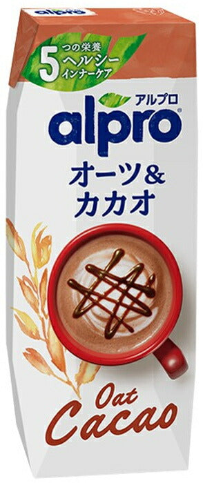ダノンジャパン アルプロ オーツ&カカオ 250ml 紙パック 18本入 オーツ麦飲料 alpro 食物繊維 ヘルシー インナーケア