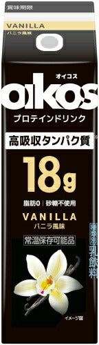 ダノンジャパン オイコス プロテインドリンク 高吸収タンパク質18g バニラ風味 240ml 紙パック 36本 (12本入×3 まとめ買い) VANILLA 脂肪0 砂糖不使用 常温保存可能