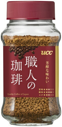 UCC 職人の珈琲 芳醇な味わい 66g 瓶 24個 (12個入×2 まとめ買い) コーヒー 珈琲 インスタントコーヒー