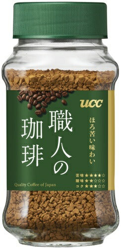 UCC 職人の珈琲 ほろ苦い味わい 66g 瓶 24個 (12個入×2 まとめ買い) コーヒー 珈琲 インスタントコーヒー