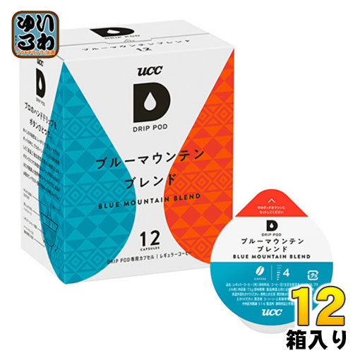 UCC DRIP POD（ドリップポッド） ブルーマウンテンブレンド 7.5g×12杯分 12箱 (6箱入×2 まとめ買い) 〔コーヒー〕