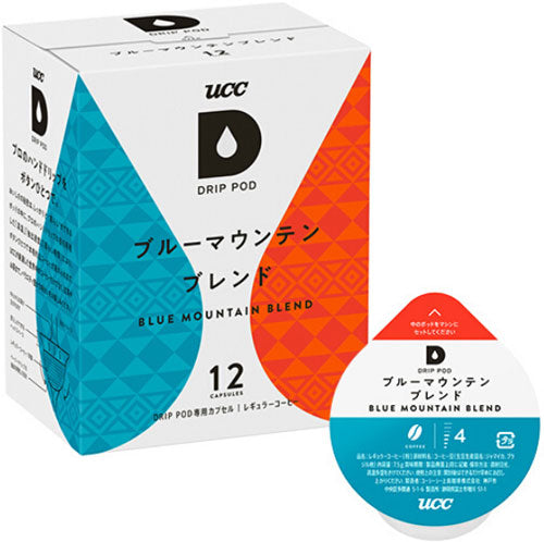 UCC DRIP POD（ドリップポッド） ブルーマウンテンブレンド 7.5g×12杯分 12箱 (6箱入×2 まとめ買い) 〔コーヒー〕