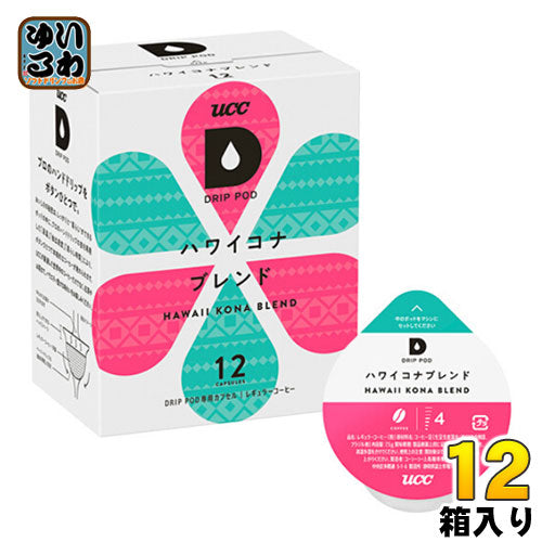 UCC DRIP POD（ドリップポッド） ハワイコナブレンド 7.5g×12杯分 12箱 (6箱入×2 まとめ買い) 〔コーヒー〕