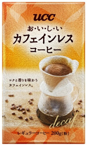 UCC おいしいカフェインレスコーヒー VP 200g 24袋入 〔コーヒー〕