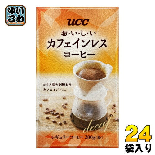 UCC おいしいカフェインレスコーヒー VP 200g 24袋入 〔コーヒー〕