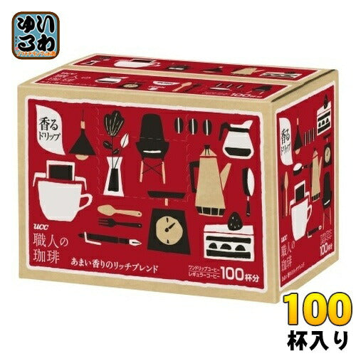 UCC 職人の珈琲 ワンドリップコーヒー あまい香りのリッチブレンド 100杯入 〔コーヒー〕