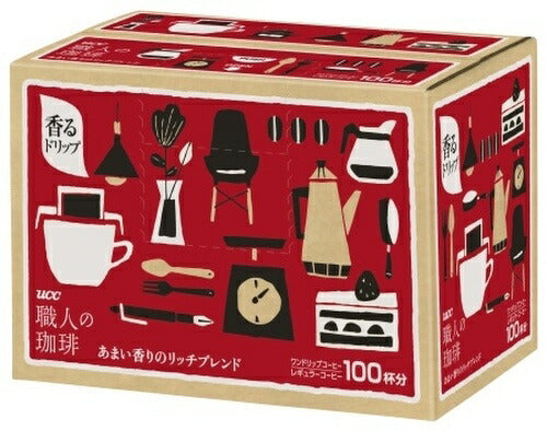 UCC 職人の珈琲 ワンドリップコーヒー あまい香りのリッチブレンド 100杯入 〔コーヒー〕