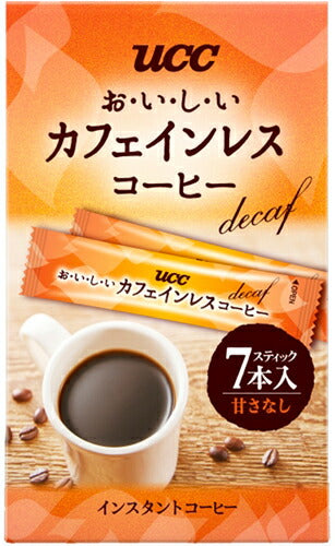 UCC おいしいカフェインレスコーヒー スティック 7本 24箱入 〔コーヒー〕