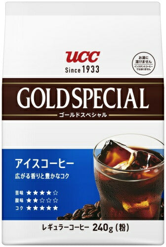 UCC ゴールドスペシャル アイスコーヒー 粉 240g 12袋 (6袋入×2 まとめ買い) コーヒー粉 コーヒー豆 レギュラーコーヒー