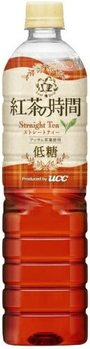UCC 紅茶の時間 ストレートティー 低糖 900ml ペットボトル 24本 (12本入×2 まとめ買い) 〔紅茶〕