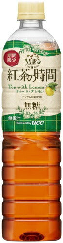 UCC 紅茶の時間 ティーウィズレモン 無糖 900ml ペットボトル 24本 (12本入×2 まとめ買い) 〔レモンティー〕