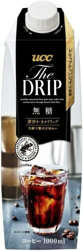 UCC THE DRIP 無糖 1000ml 紙パック 12本入 〔コーヒー〕