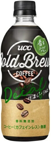 UCC COLD BREW BLACK DECAF 500ml ペットボトル 48本 (24本入×2 まとめ買い) 〔コーヒー〕