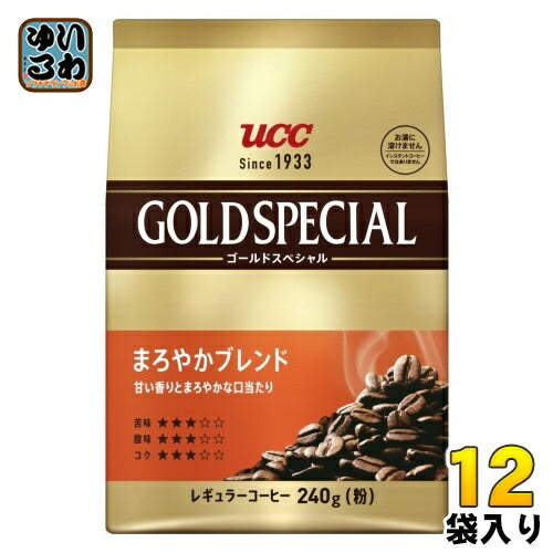 UCC ゴールドスペシャル まろやかブレンド 粉 240g 12袋 (6袋入×2 まとめ買い) コーヒー粉 コーヒー豆 レギュラーコーヒー