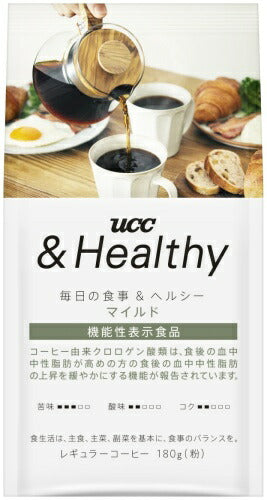 UCC &Healthy 毎日の食事＆ヘルシー マイルド 180g 12袋 (6袋入×2 まとめ買い)