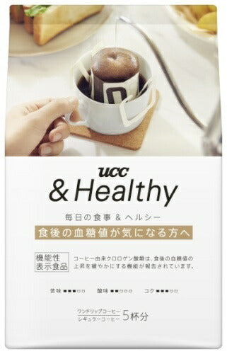 UCC &Healthy 血糖値が気になる方へ ワンドリップコーヒー 5P×6袋入 機能性表示食品 ドリップコーヒー