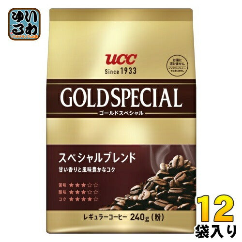 UCC ゴールドスペシャル スぺシャルブレンド 粉 240g 12袋 (6袋入×2 まとめ買い) コーヒー粉 コーヒー豆 レギュラーコーヒー
