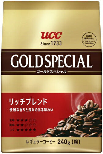 UCC ゴールドスペシャル リッチブレンド 粉 240g 12袋 (6袋入×2 まとめ買い) コーヒー粉 コーヒー豆 レギュラーコーヒー