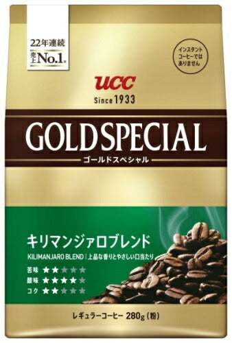 UCC ゴールドスペシャル キリマンジァロブレンド 280g 12袋 (6袋入×2 まとめ買い)