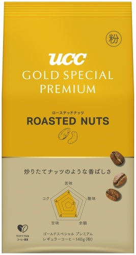 UCC ゴールドスペシャル プレミアム ローステッドナッツ 粉 140g 12袋 (6袋入×2 まとめ買い) コーヒー粉 コーヒー豆 レギュラーコーヒー
