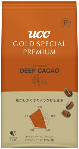 UCC ゴールドスペシャル プレミアム ディープカカオ 粉 140g 12袋 (6袋入×2 まとめ買い) コーヒー粉 コーヒー豆 レギュラーコーヒー