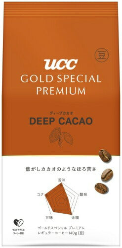 UCC ゴールドスペシャル プレミアム 炒り豆 ディープカカオ 豆 140g 12袋 (6袋入×2 まとめ買い) コーヒー豆 レギュラーコーヒー