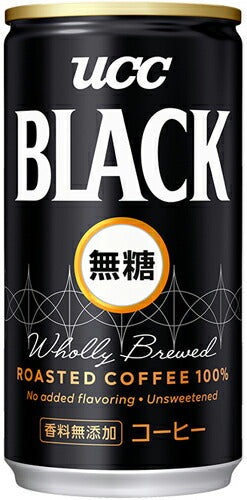 UCC ブラック無糖 185g 缶 90本 (30本入×3 まとめ買い)