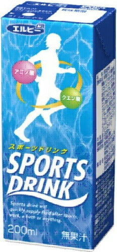 エルビー スポーツドリンク 200ml 紙パック 96本 (24本入×4 まとめ買い) 水分補給 アミノ酸 クエン酸