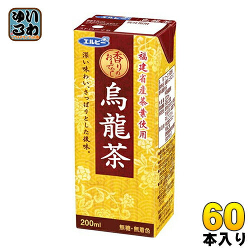 エルビー 烏龍茶 200ml 紙パック 60本 (30本入×2 まとめ買い) 〔お茶〕