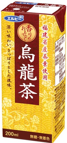 エルビー 烏龍茶 200ml 紙パック 60本 (30本入×2 まとめ買い) 〔お茶〕